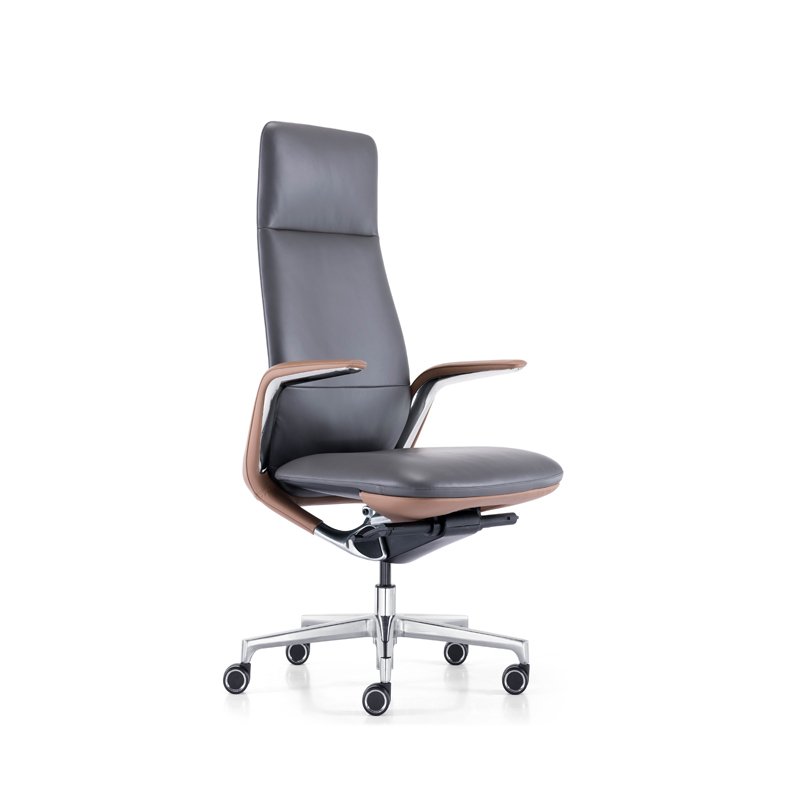 Manufacturer Foshan Supplying High Quality Europe Design Nude Black High Back Office Chair