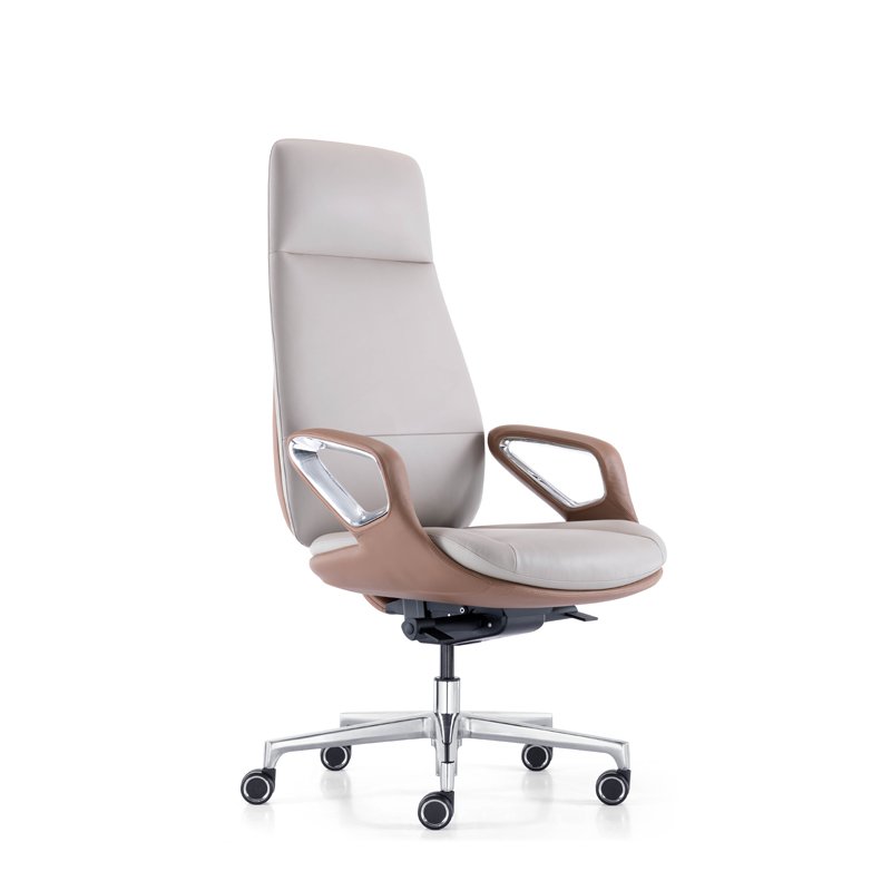 Classical Stripe Design High Back Executive Leather Chair Business Office Chair